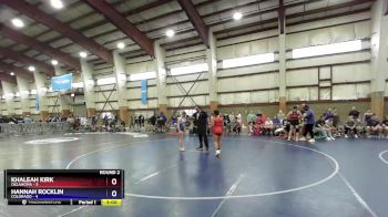 120 lbs Round 2 (4 Team) - Khaleah Kirk, Oklahoma vs Hannah Rocklin, Colorado