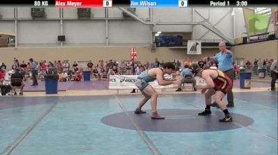 80kg s, Alex Meyer, Iowa  vs Jim Wilson, Stanford
