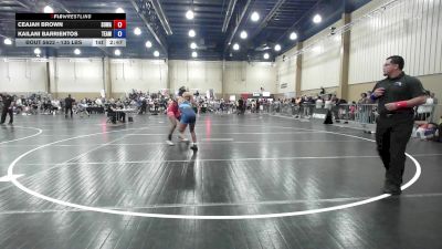 135 lbs Semifinal - Ceajah Brown, SOWA vs Kailani Barrientos, Team Jax Wrestling