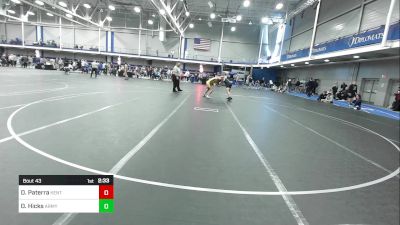 157 lbs Round Of 64 - Dominic Paterra, Kent State vs Owen Hicks, Army Prep