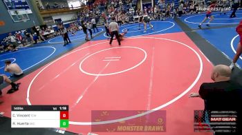 140 lbs Quarterfinal - Cannon Vincent, Team Conquer Wrestling vs Ricardo Huerta, OKC Saints Wrestling