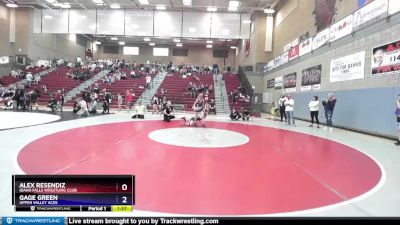 82 lbs Round 1 - Alex Resendiz, Idaho Falls Wrestling Club vs Gage Green, Upper Valley Aces