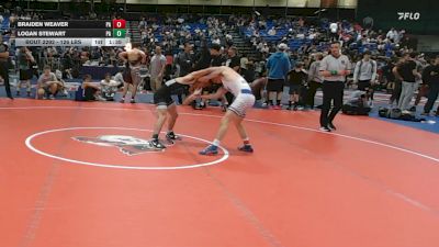 126 lbs Consi Of 16 #2 - Braiden Weaver, PA vs Logan Stewart, PA