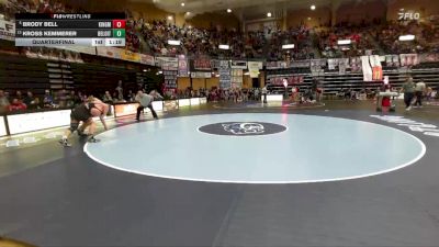 285 lbs Quarterfinal - Brody Bell, Kingman Hs vs Kross Kemmerer, Beloit Hs