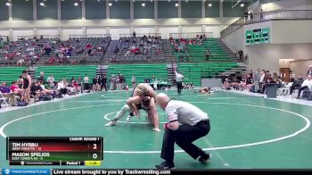 285 lbs Round 1 (16 Team) - Tim Hyrbu, West Forsyth vs Mason Spelios, East Coweta HS