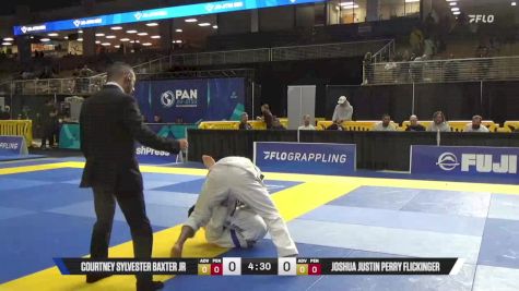 Joshua Justin Perry Flickinger vs Courtney Sylvester Baxter Jr 2025 Pan Jiu Jitsu IBJJF Championship