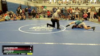 92 lbs Round 2 (6 Team) - Jacob Friedland, Misfits United vs John Rodak, Black Hive WC