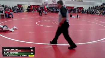 133 lbs Cons. Round 5 - Torrey Paplow, Fairmont-Martin County West vs Isaiah Gonzalez, Maple River/USC