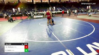 285 lbs Round Of 16 - Gustavo Ventura, Lowell vs Brock Gabis, Franklin