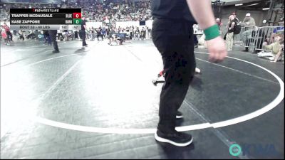 40 lbs Quarterfinal - Trapper McDaugale, Blue Devil Wrestling vs Kase Zappone, Barnsdall Youth Wrestling