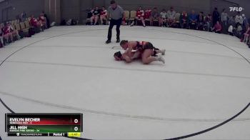 128 lbs Round 2 (8 Team) - Jill High, Kansas Pink Gecko vs Evelyn Becher, Nebraska Red