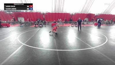 92 lbs 2nd Place Match - Aiden Dalie, B.A.M. Training Center vs Jaxon Lemke, Askren Wrestling Academy
