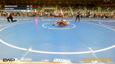 101 lbs Consi Of 16 #2 - Braxton Plunk, Coweta Tiger Wrestling vs Gavin Light, Coweta Tiger Wrestling
