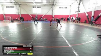 184 lbs Cons. Round 2 - Mathew Casado, Sierra College vs Torin Lipska, Menlo NWCA