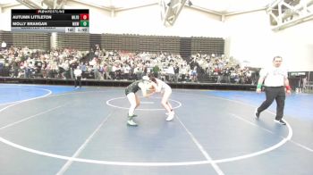 130 lbs Quarterfinal - Autumn Littleton, Milford Senior vs Molly Brangan, Misfits Girls Wrestling