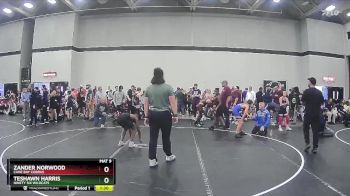 107 lbs 3rd Place Match - Teshawn Harris, Ninety Six Wildcats vs Zander Norwood, Cane Bay Cobras