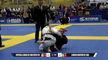 Larissa Martins De Lima vs Raphaela Abisai De Lima Neves So 2025 Brasileiro Jiu-Jitsu IBJJF