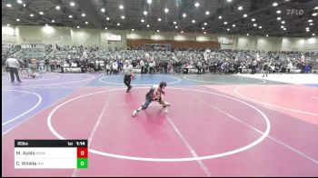 85 lbs Semifinal - Manny Ayala, Redwave Wrestling vs Chase Winkle, Mat Demon WC