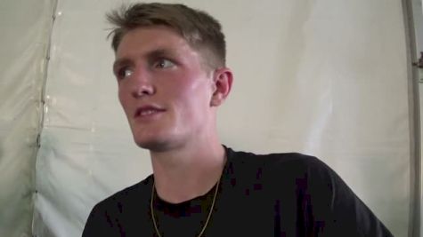 Eric Jenkins reacts to finishing 2nd in NCAA 10K