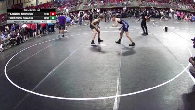 117 lbs Cons. Round 3 - Landon Johnson, Nebraska Elite Wrestling Club vs Graeson Swarm, Kearney MatCats Wrestling Club