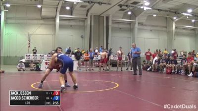 170lbs Match Jacob Scherber (Minnesota) vs. Jack Jessen (Illinois)