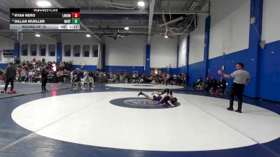 132 lbs Round Of 16 - Ryan Nero, Longmeadow vs Dillan Mueller, Norton