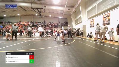 90 lbs Consi Of 4 - Rayon Stewart, Pitbull Wrestling Academy vs Crew Swigart, Choctaw Ironman