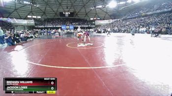 4A 126 lbs Cons. Round 3 - Jackson Losee, Graham-Kapowsin vs Brennen Williams, South Kitsap