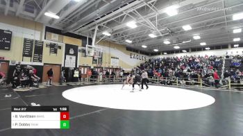 170 lbs Quarterfinal - Ben VanSteen, Brien McMahon vs Patrick Dobbs, Trumbull