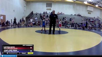 49 lbs Quarterfinal - Leyton Boyd, Delta Wrestling Club Inc. vs Cortland Minix, One On One Wrestling Club