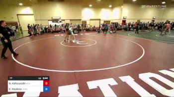 77 lbs Round Of 16 - Niko Katsuyoshi, New England Regional Training Center vs Cole Hopkins, Team Donahoe Wrestling Club