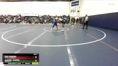 285 lbs Semifinal - Sam Pereira, Simon Fraser (B.C.) vs Gabriel Rangel, Westcliff