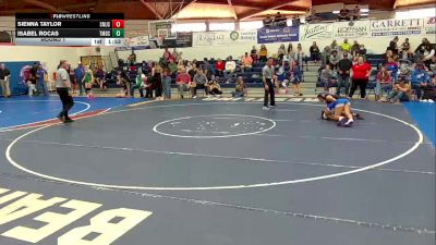 120 lbs Round 1 - Sienna Taylor, San Manuel Jr./Sr. High School vs Isabel Rocas, Tombstone High School