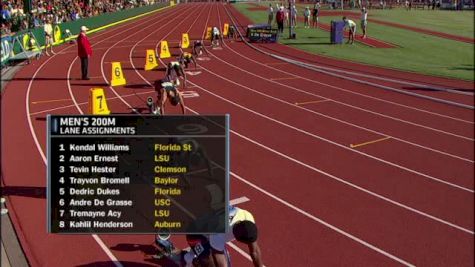 Men's 200 F01 (Andre De Grasse 19.58!)