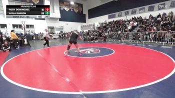 135 lbs Cons. Round 3 - Ruby Dominguez, Mira Costa vs Layla Barron, Murrieta Mesa