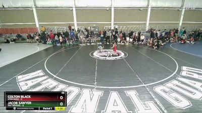 45 lbs Quarters & Wb (16 Team) - Colton Black, Utah Gold vs Jacob Sawyer, Mat Demons