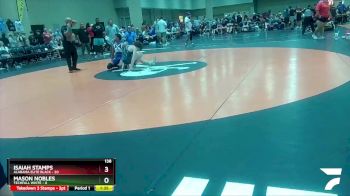 138 lbs Round 5 (6 Team) - Isaiah Stamps, Alabama Elite Black vs Mason Nobles, Techfall White