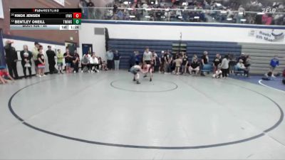 85 lbs Cons. Round 3 - Knox Jensen, Idaho Falls Wrestling Club vs Bentley ONeill, Thunder Ridge Outlaws Wrestling Club