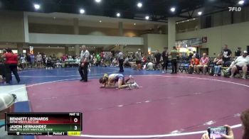 100 lbs Cons. Round 3 - Jaxon Hernandez, Palmetto State Wrestling Acade vs Bennett Leonards, Rayne Wrestling Club