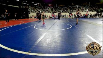 61 lbs Quarterfinal - Aksel Davis, Tahlequah Wrestling Club vs Elijah Garcia, Standfast
