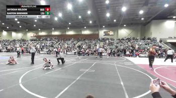 43 lbs 5th Place - JayDean Nelson, Buckaroo WC vs Easton Brenner, Legacy Elite