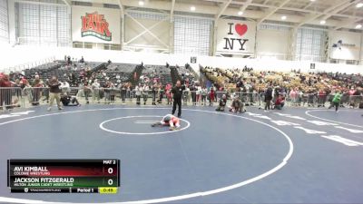 67 lbs Champ. Round 2 - Jackson Fitzgerald, Hilton Junior Cadet Wrestling vs Avi Kimball, Colonie Wrestling