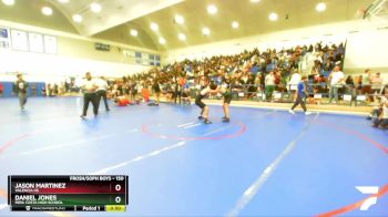 150 lbs Cons. Round 4 - Daniel Jones, Mira Costa High School vs Jason Martinez, Valencia HS