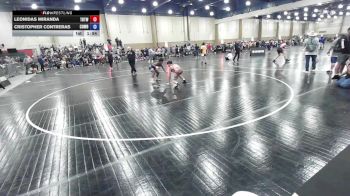 132 lbs Consi Of 8 #1 - Leonidas Miranda, Tampa Bay Tigers Wrestling vs Cristopher Contreras, Cowboy Wrestling Club