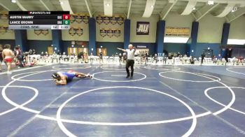 165 lbs Cons. Semi - Lance Brown, Unattached vs Austin Marry, Belmont Abbey
