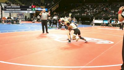 106 Class 4 lbs Cons. Round 2 - Jaxin Johnston, Lee`s Summit West vs Marztian Ioanis, Neosho