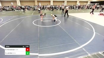 64 lbs Quarterfinal - Regan Kinneman, Thorobred WC vs Samantha Jordan, Nevada Elite