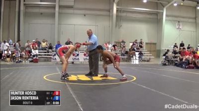 120 f, Hunter Kosco, Ohio 1 vs Jason Renteria, Illinois