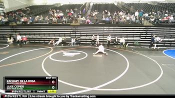 123 lbs Cons. Round 2 - Luke Copier, Davis High School vs Zachary De La Rosa, Wasatch High School