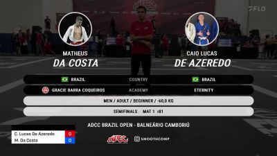 Caio Lucas De Azeredo vs Matheus Da Costa 2024 ADCC Balneario Open